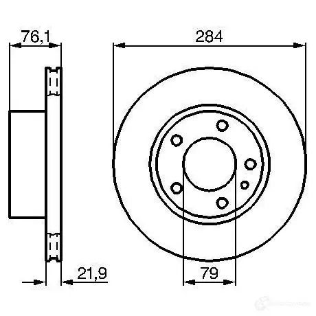 Тормозной диск BOSCH 338710 0986478043 BD4 4 QYEE0P7