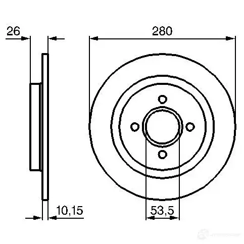 Тормозной диск BOSCH RXF5UIO 0986479049 BD 931 339334 изображение 0