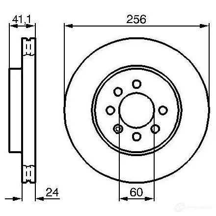 Тормозной диск BOSCH QGN3XVE 0986478286 338831 BD2 31