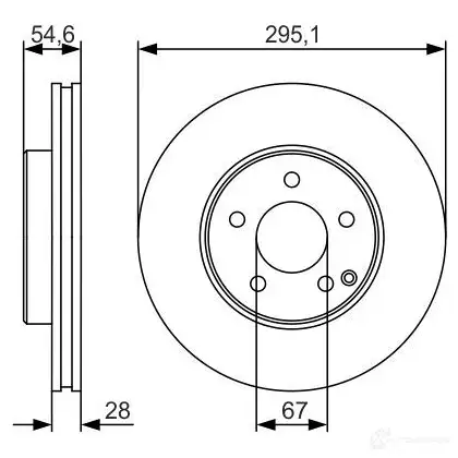 Тормозной диск BOSCH VTSA6 340405 B D1895 0986479r99 изображение 0