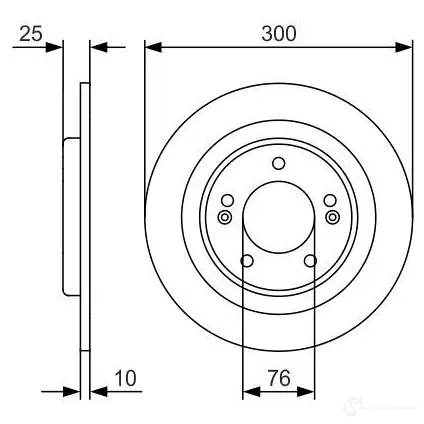 Тормозной диск BOSCH 340163 0986479a14 ZATS05 BD17 01