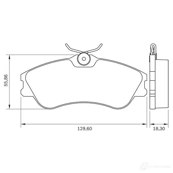 Тормозной диск BOSCH 339121 BD60 6 571B7G 0986478692