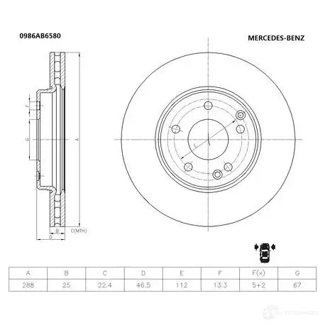 Тормозной диск BOSCH 343790 001Z9M 0986ab6580 BD658 0