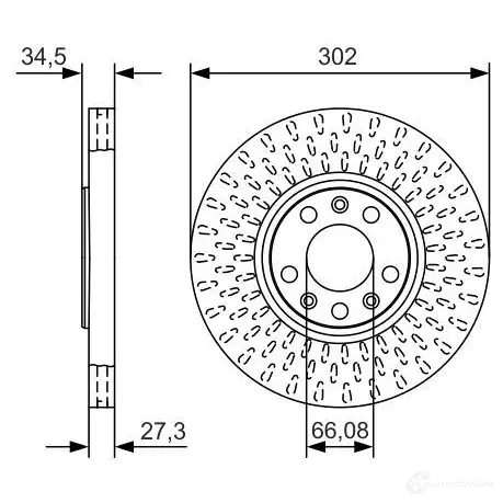 Тормозной диск BOSCH BD2 148 340217 91TR0QC 0986479a88 изображение 5