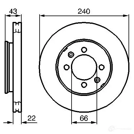 Тормозной диск BOSCH 0986478813 BD716 E1 90 R - 02C0349/0127 339189