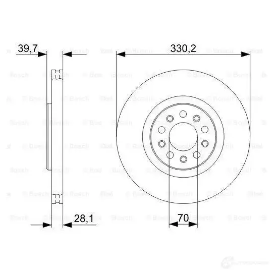 Тормозной диск BOSCH S4XYR7 1193479427 BD22 21 0986479c82 изображение 1