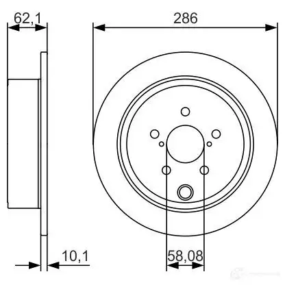 Тормозной диск BOSCH 0986479a10 88239WR 340160 BD16 97 изображение 8