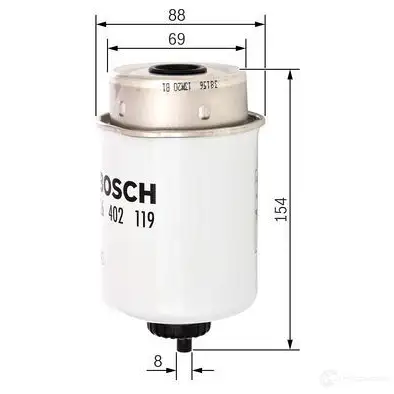 Тормозной шланг BOSCH UJHYBK 353075 BH37 4 1987476681 изображение 0