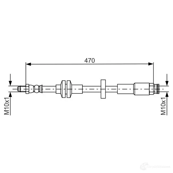 Тормозной шланг BOSCH 1987481672 BH155 6 TD1E8N 354765 изображение 0