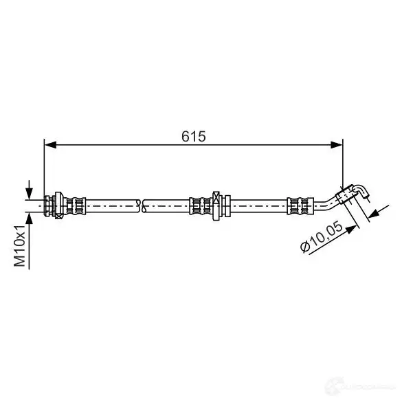 Тормозной шланг BOSCH B H805 1987476362 2NSBF 352830 изображение 0