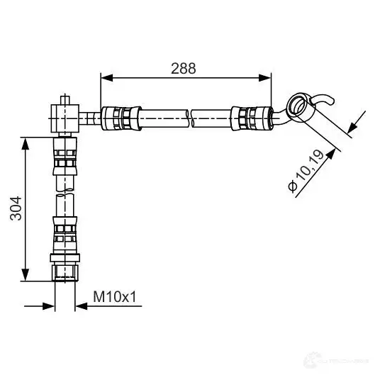 Тормозной шланг BOSCH BH1 371 354581 QJRTES 1987481485