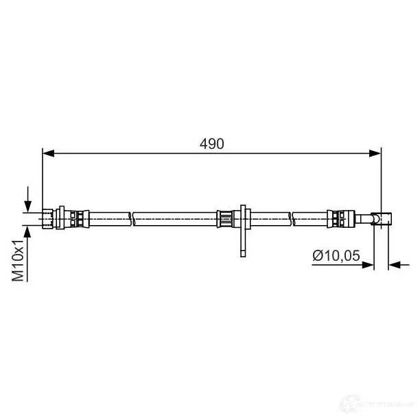 Тормозной шланг BOSCH 1987481513 354609 BH139 9 1BWQ9