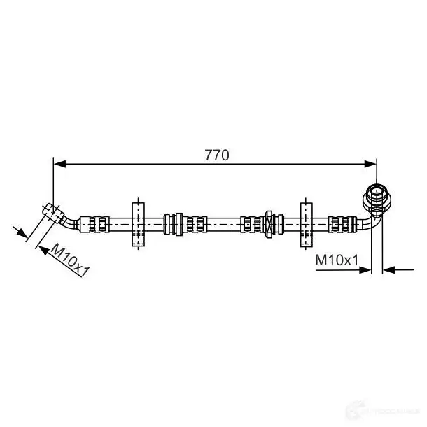 Тормозной шланг BOSCH 354189 1987481071 BH 963 UQ9C6 изображение 0