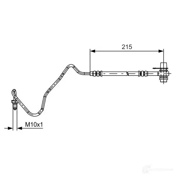 Тормозной шланг BOSCH IQKNI 354629 BH14 17 1987481533 изображение 0