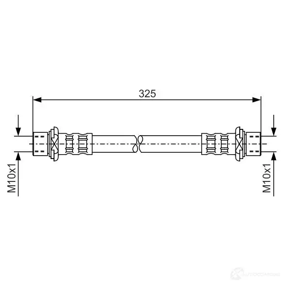 Тормозной шланг BOSCH RKOUUBP 1987476205 352746 B H859