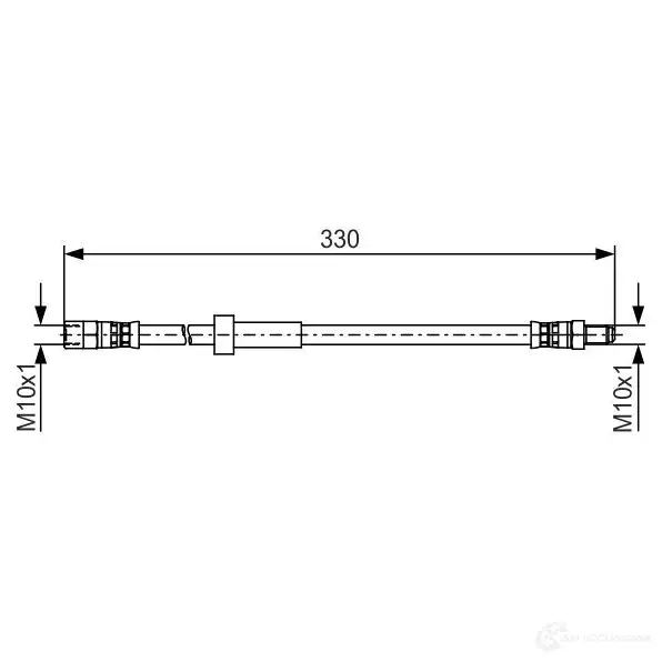 Тормозной шланг BOSCH 0RA6IS2 354589 BH1 379 1987481493