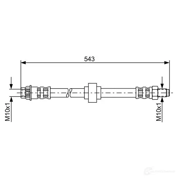 Тормозной шланг BOSCH B H560 1987476916 353244 XYDCZZ изображение 0