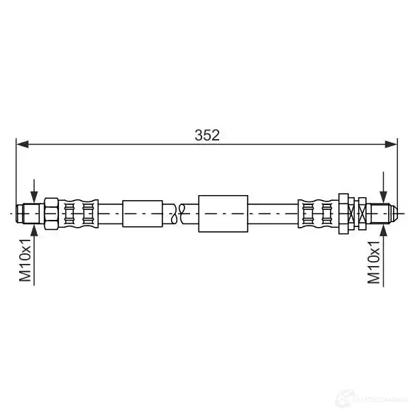 Тормозной шланг BOSCH 354269 BH104 5 FHHVU 1987481153