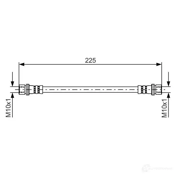 Тормозной шланг BOSCH 354511 1987481413 6BS6M BH1 301