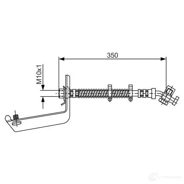 Тормозной шланг BOSCH BH 619 1987476977 353293 27HOUA