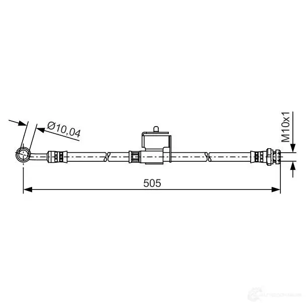 Тормозной шланг BOSCH BH 1391 8GC2UY 354601 1987481505 изображение 0