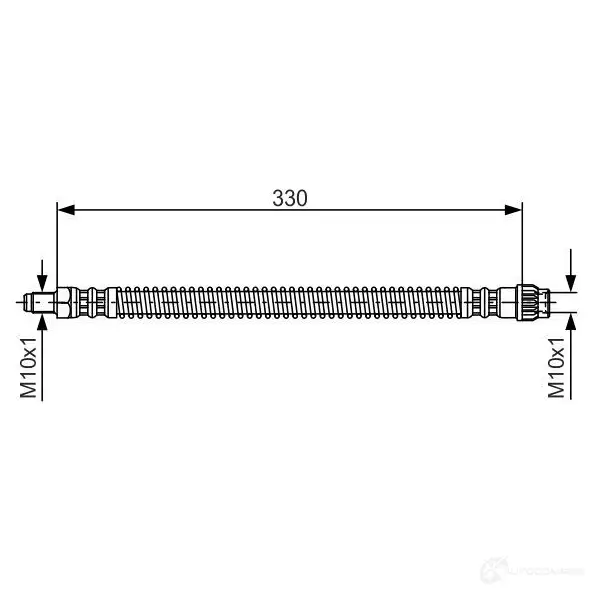 Тормозной шланг BOSCH BH 365 353067 1987476672 1X1A909