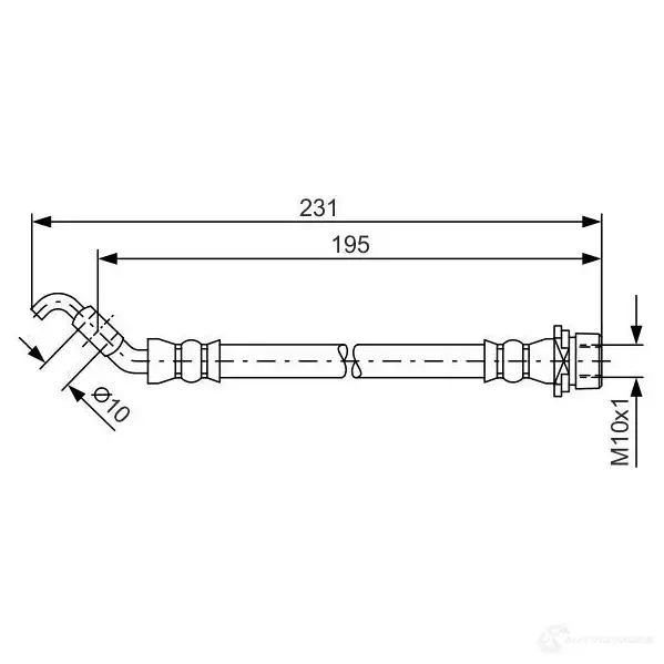Тормозной шланг BOSCH BH14 46 1987481562 354655 BH1868