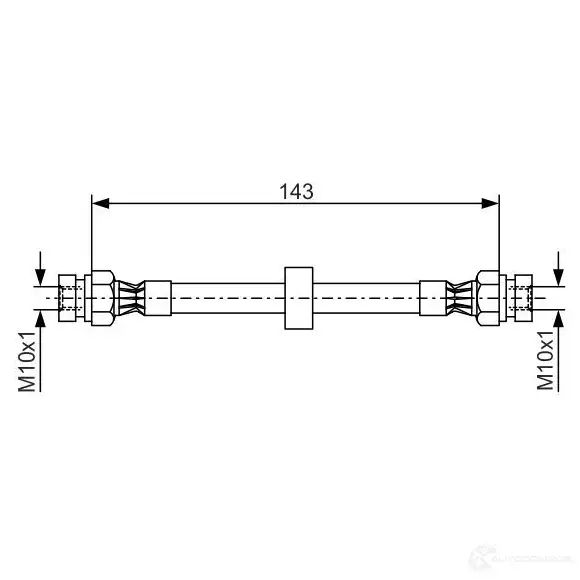 Тормозной шланг BOSCH DCUI6K 353090 1987476697 B H390