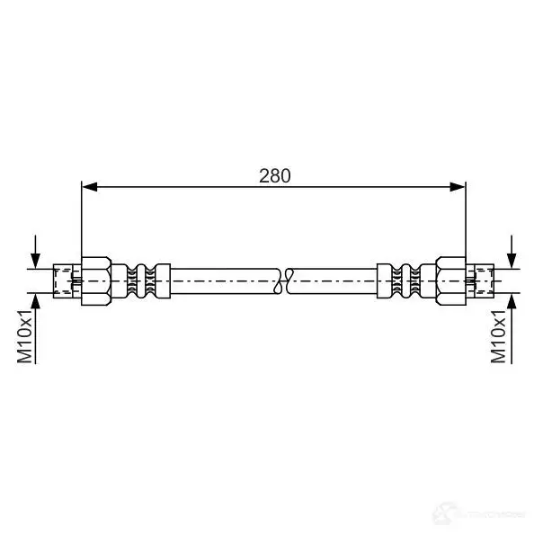 Тормозной шланг BOSCH BH 079 352761 1987476234 4G8SHBZ