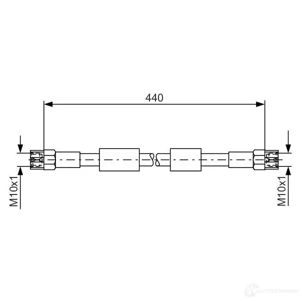 Тормозной шланг BOSCH 1987476139 352684 B H063 89BO1HH