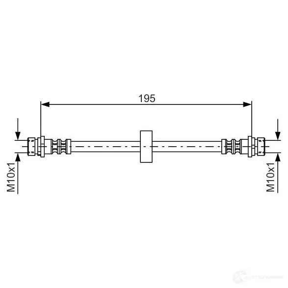 Тормозной шланг BOSCH OMBXVC6 B H528 353216 1987476884
