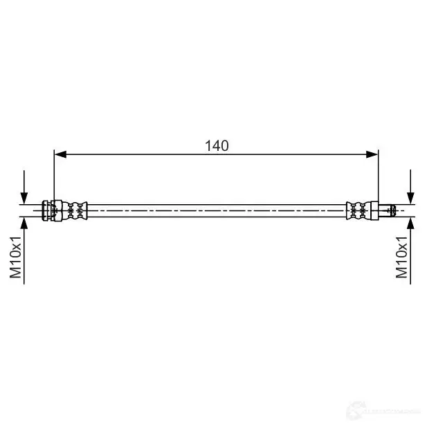 Тормозной шланг BOSCH B H1590 354799 1987481706 1ZBUH9Q
