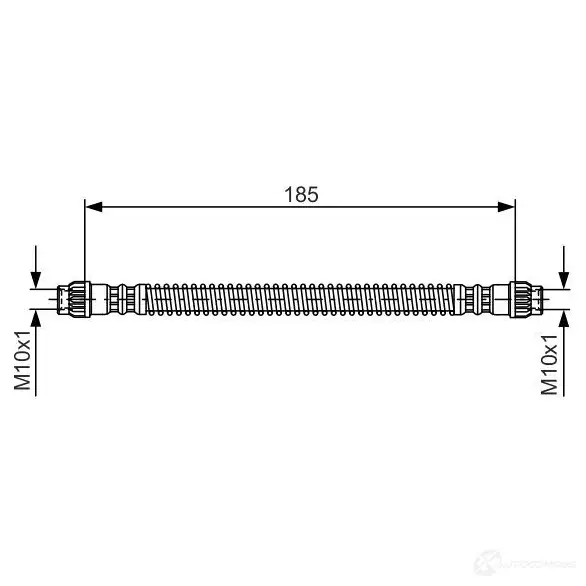 Тормозной шланг BOSCH K7Q4GYO 1987476670 353065 BH3 63 изображение 0