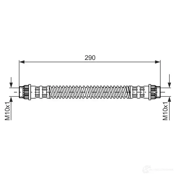 Тормозной шланг BOSCH 1987476702 353095 BH39 5 BGP8T49