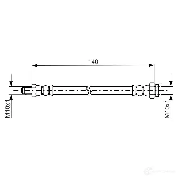 Тормозной шланг BOSCH 5ZS8YP BH1 553 354762 1987481669