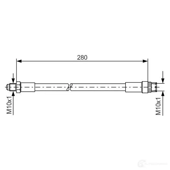 Тормозной шланг BOSCH 352876 1987476424 WNH6EJ BH13 5