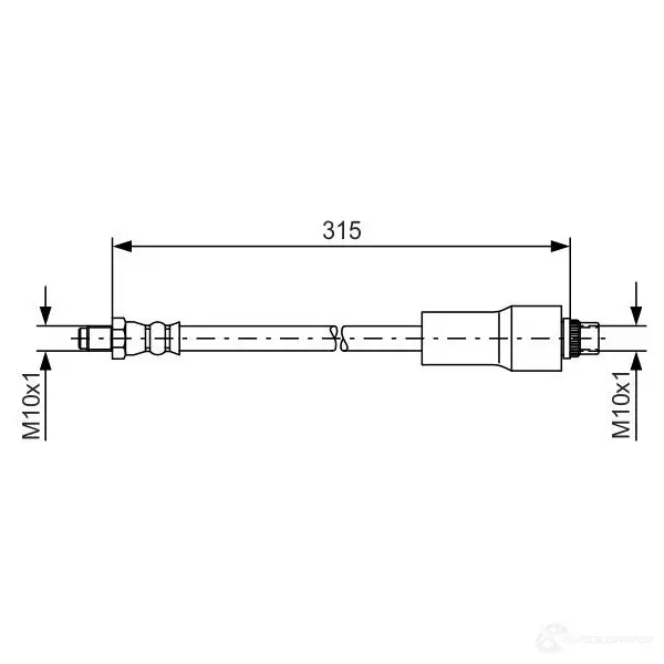 Тормозной шланг BOSCH BH1 40 GLBWN 1987476432 352883