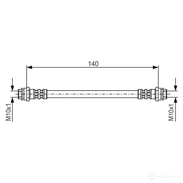 Тормозной шланг BOSCH 1987476952 353272 BH59 6 8B8D5OP изображение 4