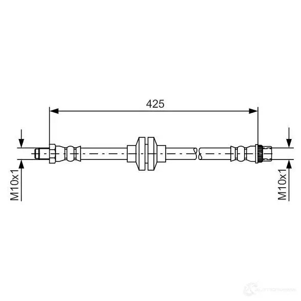 Тормозной шланг BOSCH BH1 451 1987481567 BH1620 354660 изображение 0
