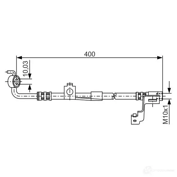 Тормозной шланг BOSCH 353172 1987476815 BH4 85 N8KJBVN изображение 0