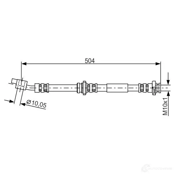 Тормозной шланг BOSCH 353312 BH 638 1987476996 6DU6KXW изображение 0