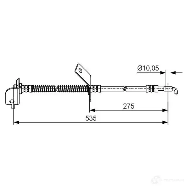 Тормозной шланг BOSCH 1987481415 JV388 BH 1303 354513