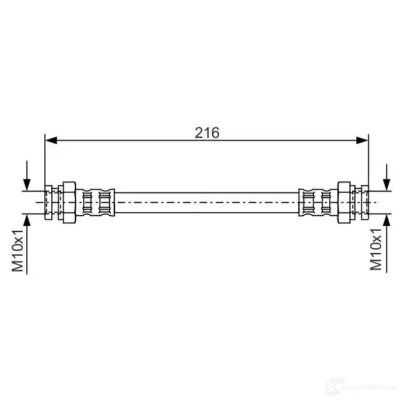 Тормозной шланг BOSCH 352955 BH 223 1987476529 CFRGZ9J