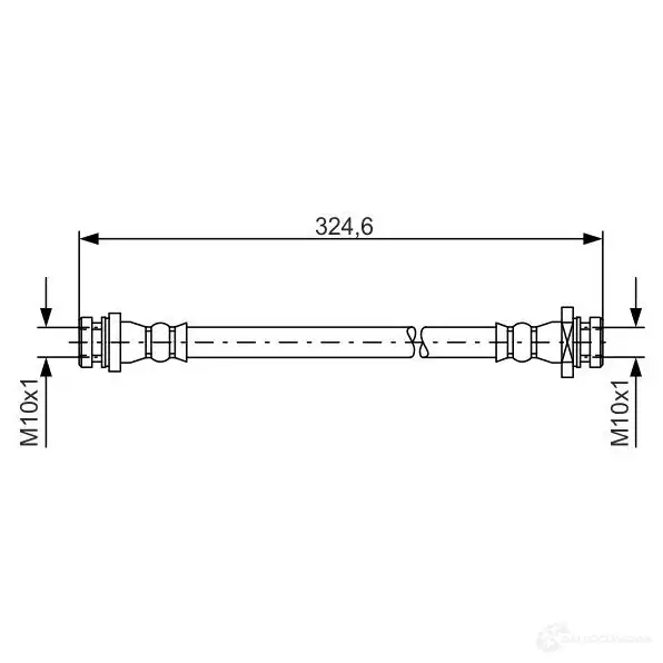 Тормозной шланг BOSCH BH1615 BH144 3 1987481559 354652