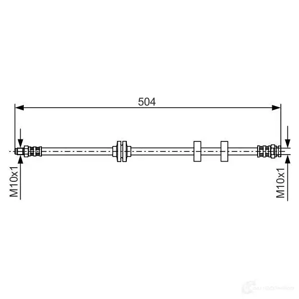Тормозной шланг BOSCH 1VUWFK BH5 23 353211 1987476879