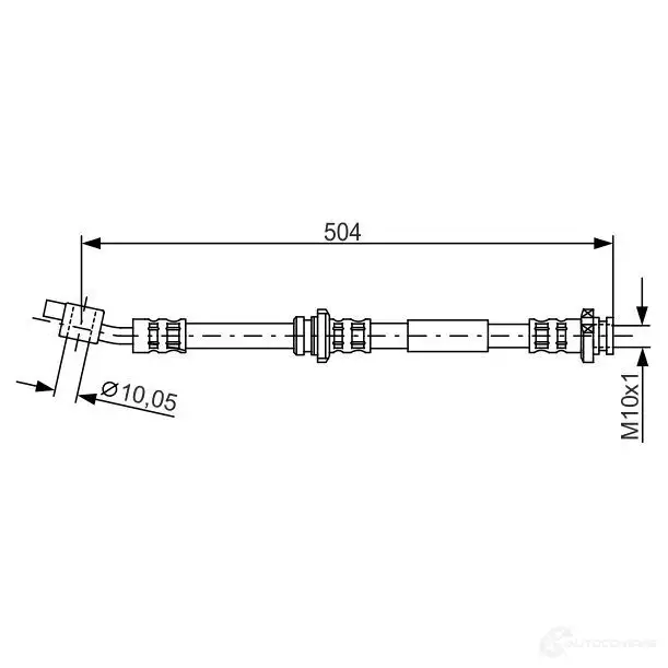Тормозной шланг BOSCH 353311 BH6 37 A3MQE0 1987476995