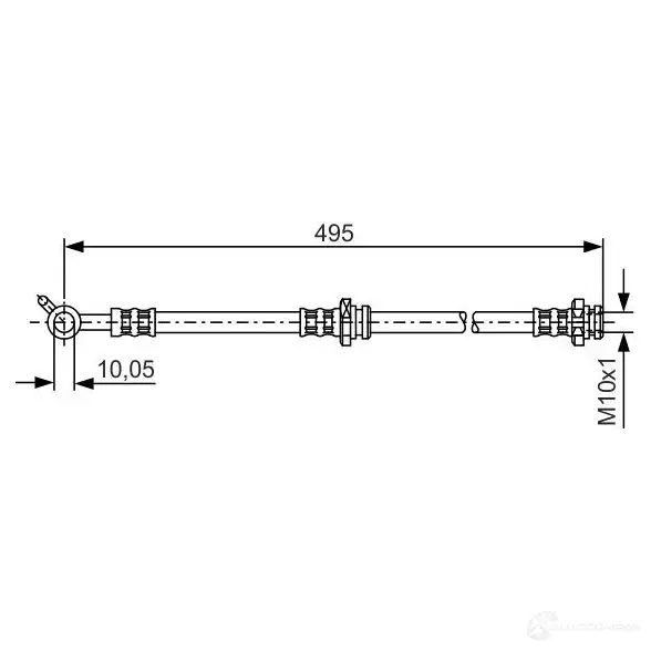 Тормозной шланг BOSCH 1987476399 352854 BH8 71 4FGQ3