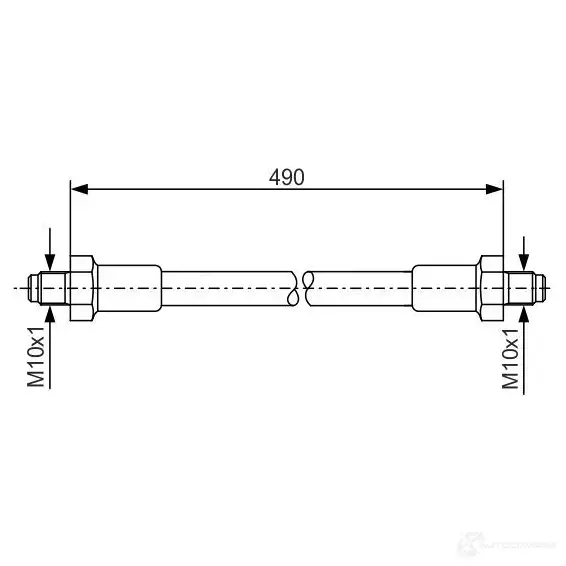 Тормозной шланг BOSCH 0JPIJDD 1987476276 352780 BH 092 изображение 0