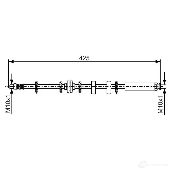 Тормозной шланг BOSCH VM46I 353034 1987476636 BH 329 изображение 0