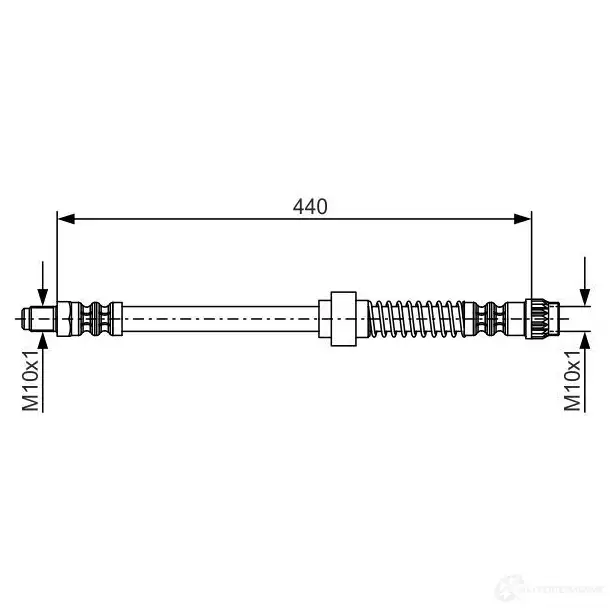 Тормозной шланг BOSCH 7AJC8 BH3 44 353047 1987476651